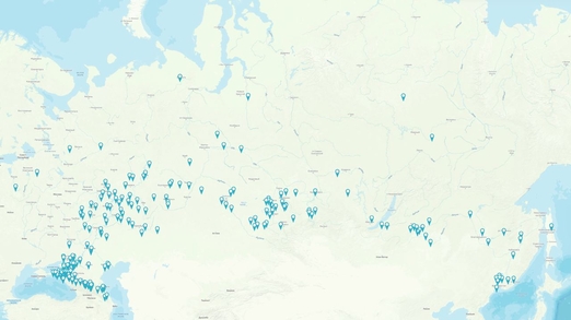 города в новой версии геоданых Rumap Сентябрь 2024