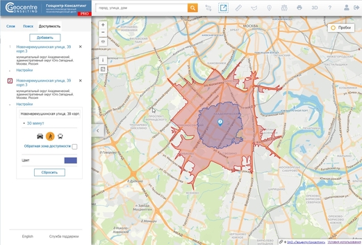 Геопортал «RUMAP» версии 2.9 предлагает новые возможности для геомаркетингового анализа