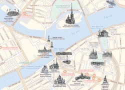 Карта центральной части Санкт-Петербурга для компании «Торговый дом ЦУМ»