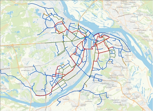 Общественный транспорт в Едином графе движения базы данных «RuMap»