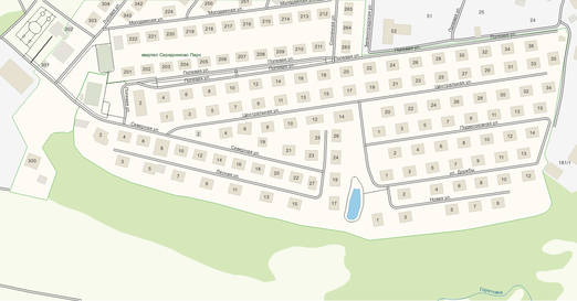 Проект в QGIS для инженерной службы ТСН «Зеленая Усадьба»
